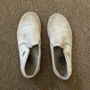 pre-loved white vans